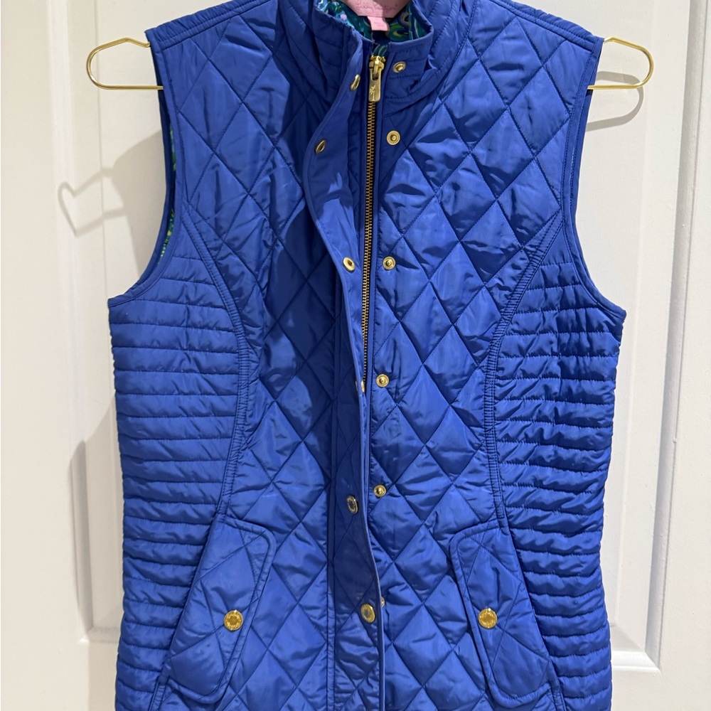 Lilly Pulitzer Royal Blue Quilted Vest